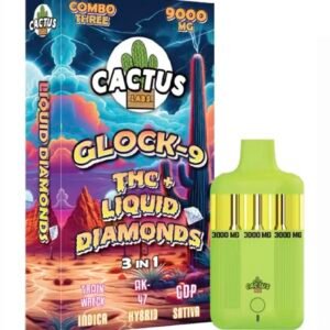 Train Wreck | AK-47 | GDP Cactus Labs Glock 9 THC + Liquid Diamonds 3in1 Vape 9000mg